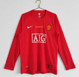 Manchester United 2007/08 Home Jersey Longsleeve